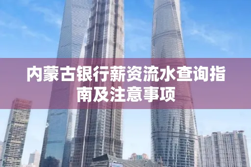 内蒙古银行薪资流水查询指南及注意事项