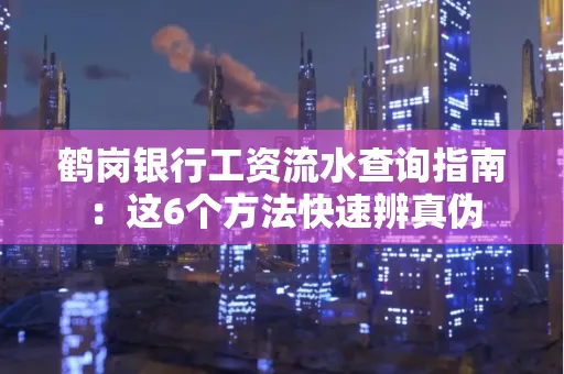 鹤岗银行工资流水查询指南:这6个方法快速辨真伪
