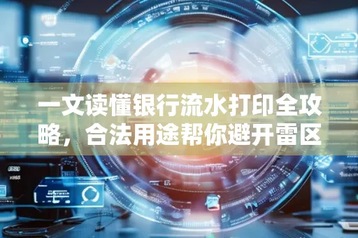一文读懂银行流水打印全攻略,合法用途帮你避开雷区