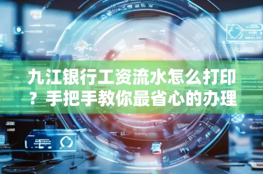 九江银行工资流水怎么打印？手把手教你最省心的办理方式