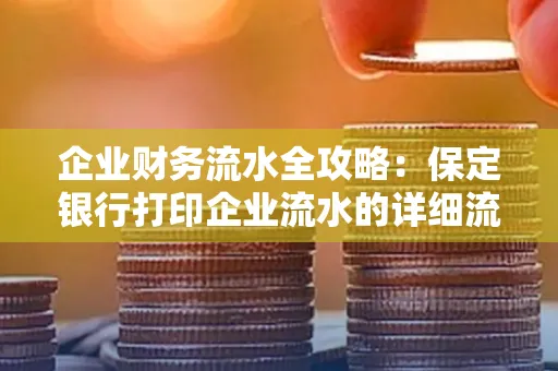 企业财务流水全攻略：保定银行打印企业流水的详细流程与材料清单