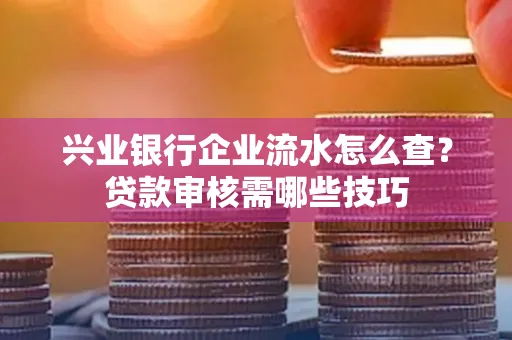 兴业银行企业流水怎么查？贷款审核需哪些技巧