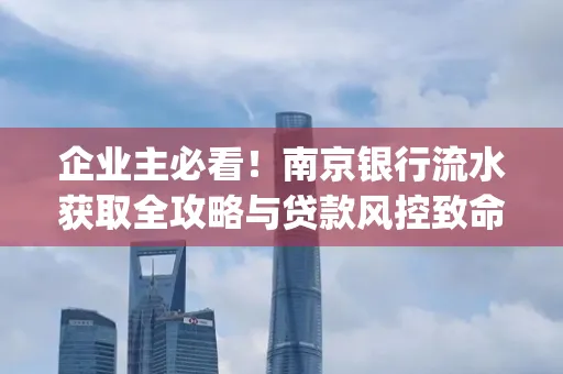 企业主必看！南京银行流水获取全攻略与贷款风控致命盲点解析]