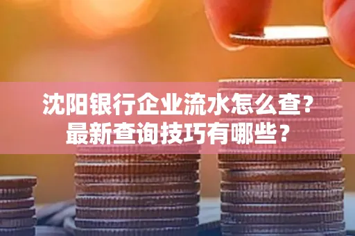 沈阳银行企业流水怎么查?最新查询技巧有哪些?