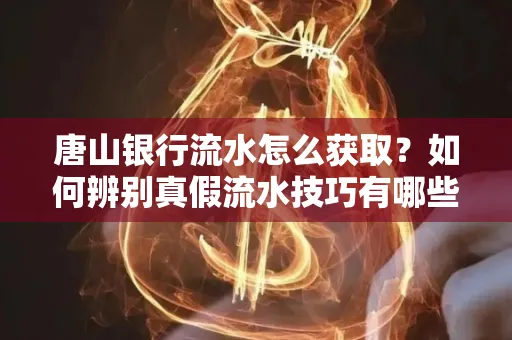 唐山银行流水怎么获取?如何辨别真假流水技巧有哪些?