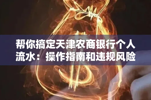帮你搞定天津农商银行个人流水:操作指南和违规风险避坑攻略