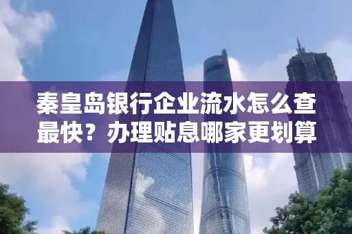 秦皇岛银行企业流水怎么查最快?办理贴息哪家更划算?
