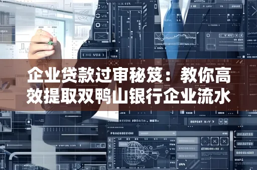 企业贷款过审秘笈:教你高效提取双鸭山银行企业流水
