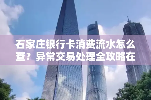 石家庄银行卡消费流水怎么查？异常交易处理全攻略在这里！