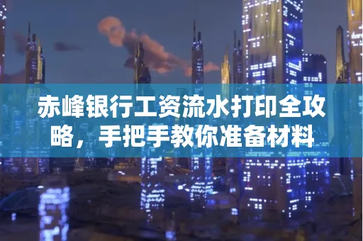 赤峰银行工资流水打印全攻略，手把手教你准备材料