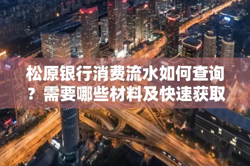 松原银行消费流水如何查询？需要哪些材料及快速获取方法？