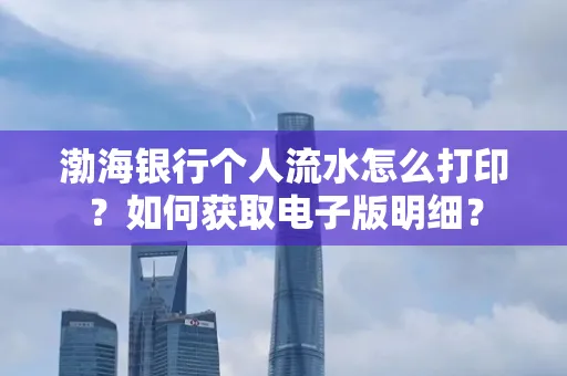 渤海银行个人流水怎么打印?如何获取电子版明细?