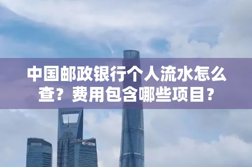 中国邮政银行个人流水怎么查?费用包含哪些项目?