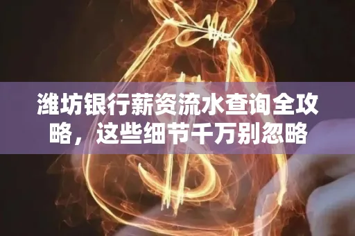 潍坊银行薪资流水查询全攻略,这些细节千万别忽略