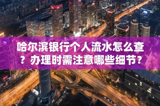 哈尔滨银行个人流水怎么查?办理时需注意哪些细节?快速获取技巧
