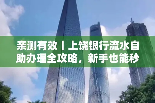 亲测有效丨上饶银行流水自助办理全攻略,新手也能秒懂!