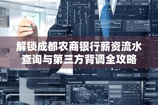 解锁成都农商银行薪资流水查询与第三方背调全攻略