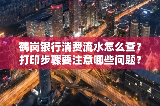 鹤岗银行消费流水怎么查?打印步骤要注意哪些问题?