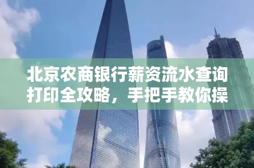 北京农商银行薪资流水查询打印全攻略,手把手教你操作