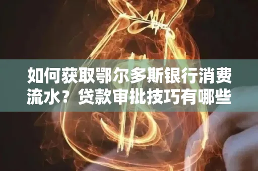 如何获取鄂尔多斯银行消费流水?贷款审批技巧有哪些?